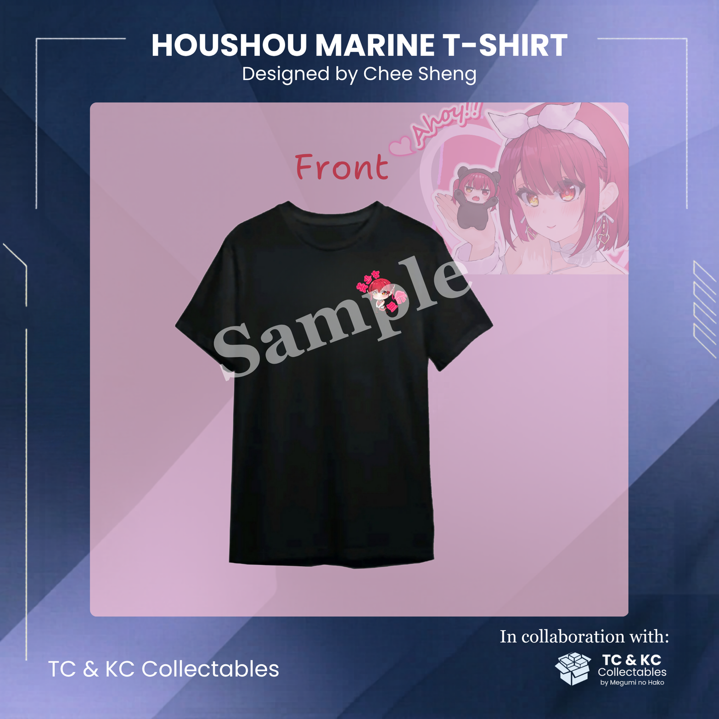 Houshou Marine Graphic T-shirt