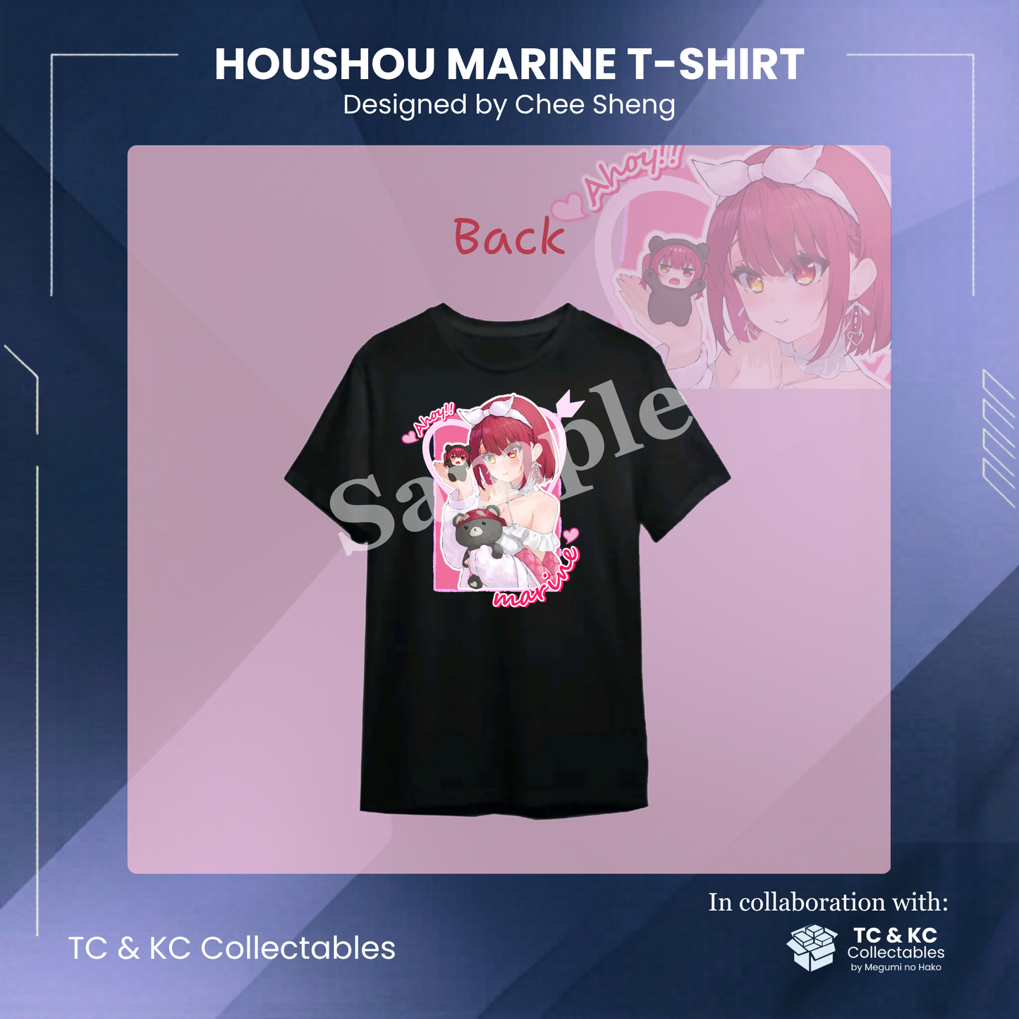 Houshou Marine Graphic T-shirt