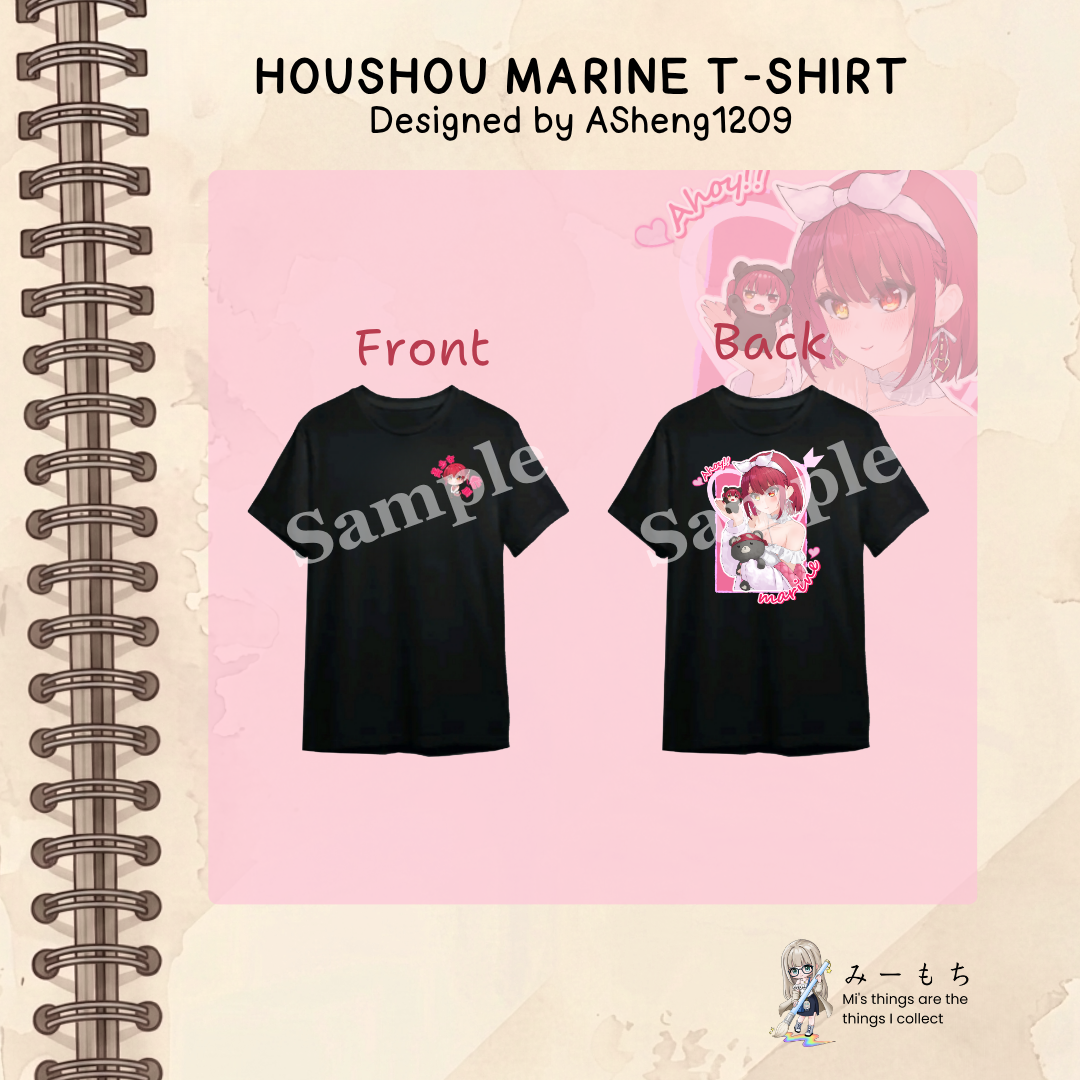 Houshou Marine Graphic T-shirt