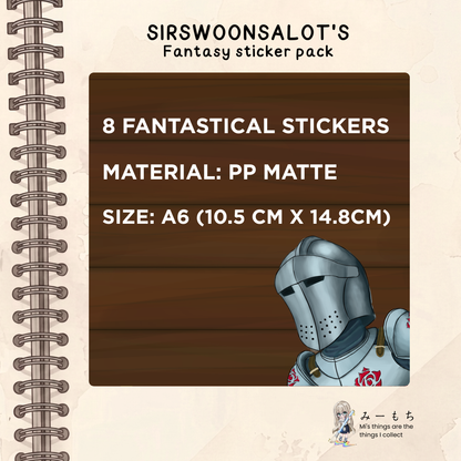 SirSwoonsAlot's Fantasy Sticker Pack